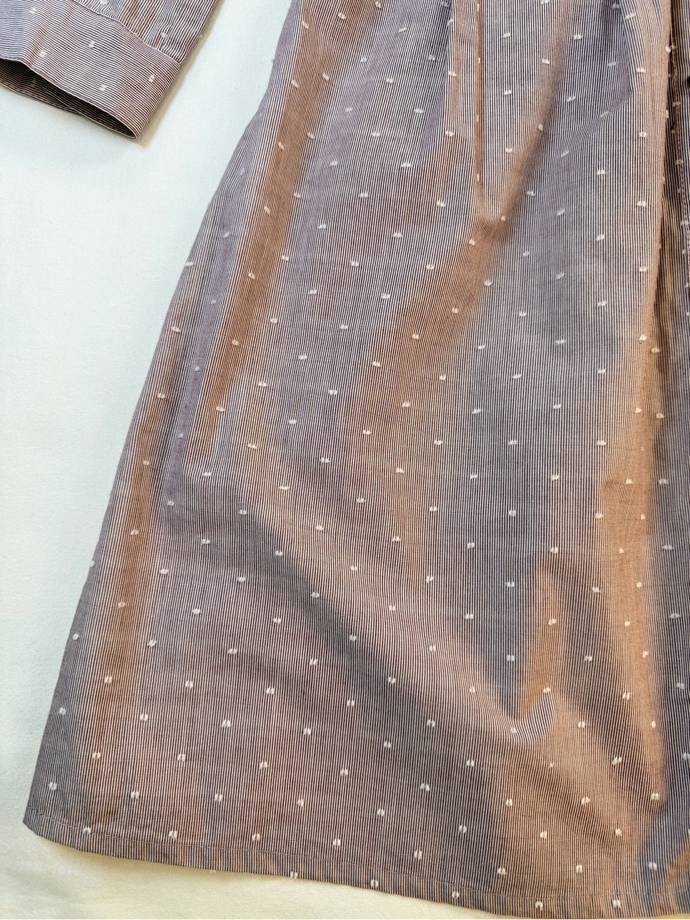 ModCloth Dusty Mauve Button-Front Long Sleeve Collared Shirt Dress - Picture 5 of 10